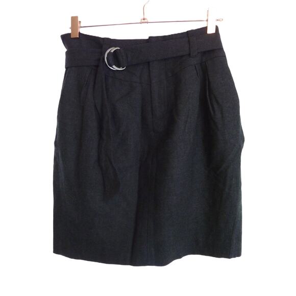 Banana Republic Woold Skirt Black Size 6 - Picture 1 of 7